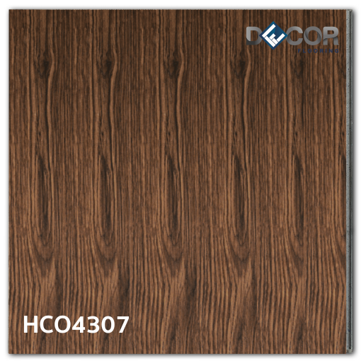 พื้น SPC คลิ๊กล็อค หนา 4.3 มม. | Hco4307 สี Walnut | ลายไม้ รุ่นก้างปลา| DECORFlooring