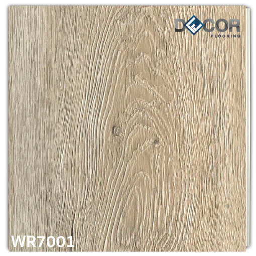 พื้น Hybrid SPC คลิกล็อค 7.0 มม.| WR7001R สี Latte Oak | ลายไม้ รุ่นปูตรงและก้างปลา | DECORFlooring