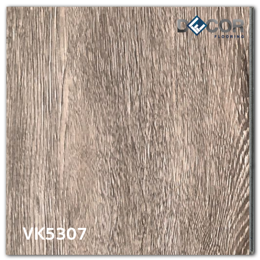 พื้น SPC คลิ๊กล็อค หนา 5.3 มม. | VK5307 สี Country Oak | ลายไม้ รุ่นปูตรง | DECORFlooring