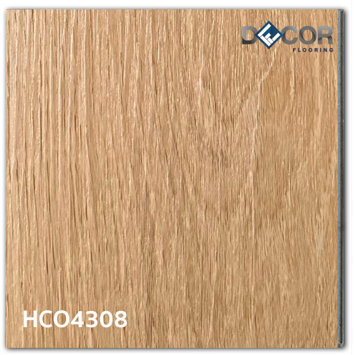 พื้น SPC คลิ๊กล็อค หนา 4.3 มม. | Hco4308 สี Wheat | ลายไม้ รุ่นก้างปลา| DECORFlooring