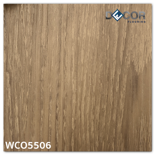 พื้น SPC คลิ๊กล็อค หนา 5.5 มม. | WCO5506 สี Teak | ลายไม้ รุ่นปูตรง | DECORFlooring