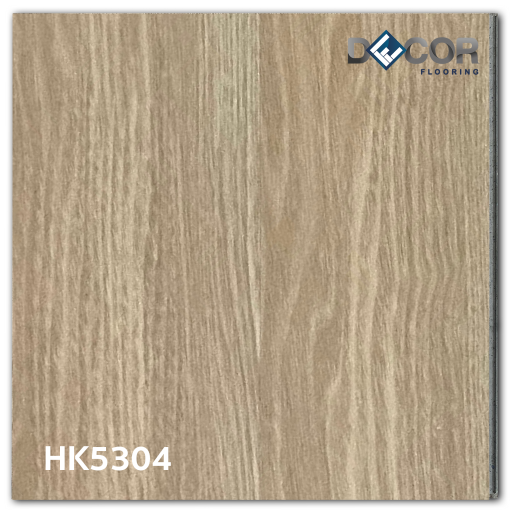 พื้น SPC คลิ๊กล็อค หนา 5.3 มม. | HK5304 สี Coral Oak | ลายไม้ รุ่นก้างปลา| DECORFlooring