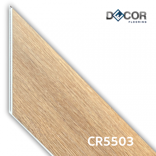 พื้น SPC คลิ๊กล็อค หนา 5.5 มม. | CR5503 ลายไม้ รุ่นลายธนู Chevron | DECORFlooring