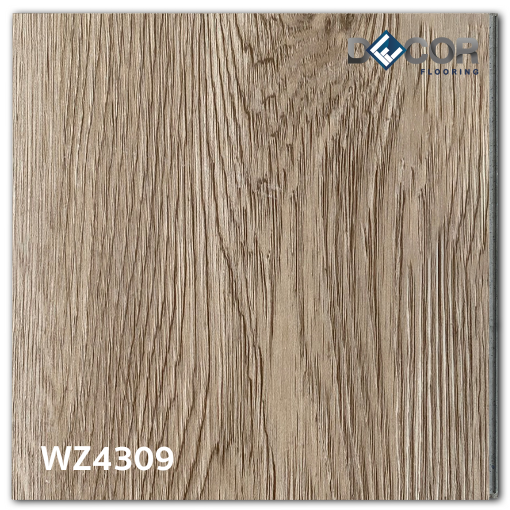 พื้น SPC คลิ๊กล็อค หนา 4.3 มม. | WZ4309 สี Alaskan Oak | ลายไม้ รุ่นปูตรง | DECORFlooring