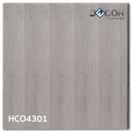 พื้น SPC คลิ๊กล็อค หนา 4.3 มม. | Hco4301 สี Dessert Grey | ลายไม้ รุ่นก้างปลา| DECORFlooring