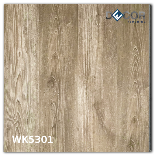 พื้น SPC คลิ๊กล็อค หนา 5.3 มม. | WK5301 | ลายไม้ รุ่นปูตรง | DECORFlooring