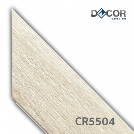 พื้น SPC คลิ๊กล็อค หนา 5.5 มม. | CR5504 ลายไม้ รุ่นลายธนู Chevron | DECORFlooring