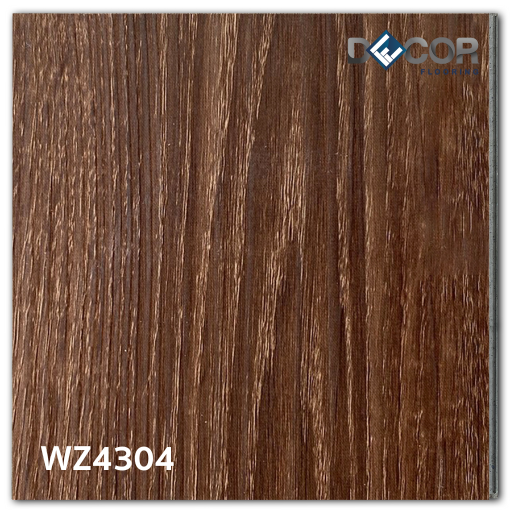 พื้น SPC คลิ๊กล็อค หนา 4.3 มม. | WZ4304 สี Drakar Walnut | ลายไม้ รุ่นปูตรง | DECORFlooring