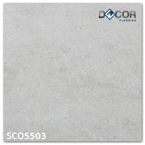 พื้น SPC คลิ๊กล็อค หนา 5.5 มม. | SCO5503 สี Grey Marble | ลายหิน รุ่นปูตรง | DECORFlooring