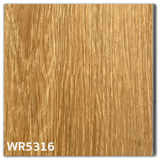 พื้น SPC คลิ๊กล็อค หนา 5.3 มม. | WR5316 สี Gloden Teak | ลายไม้ รุ่นปูตรง | DECORFlooring