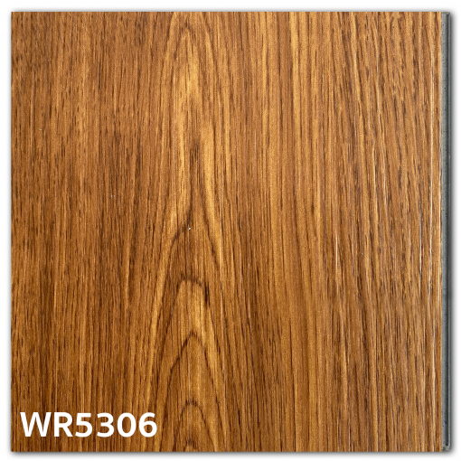 พื้น SPC คลิ๊กล็อค หนา 5.3 มม. | WR5306 สี Teak | ลายไม้ รุ่นปูตรง | DECORFlooring