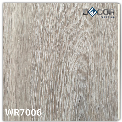 พื้น Hybrid SPC คลิกล็อค 7.0 มม.| WR7006R สี Grey Wash Oak | ลายไม้ รุ่นปูตรงและก้างปลา | DECORFlooring