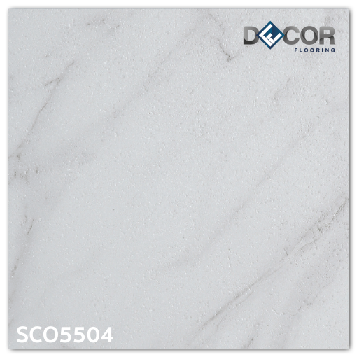 พื้น SPC คลิ๊กล็อค หนา 5.5 มม. | SCO5504 สี Grey Stone | ลายหิน รุ่นปูตรง | DECORFlooring