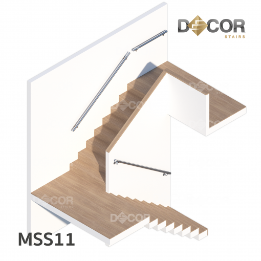 ราวบันไดติดผนัง | ราวแสตนเลสกลม | Décor Stairs