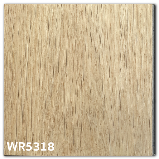 พื้น SPC คลิ๊กล็อค หนา 5.3 มม. | WR5318 สี Cream Oak | ลายไม้ รุ่นปูตรง | DECORFlooring