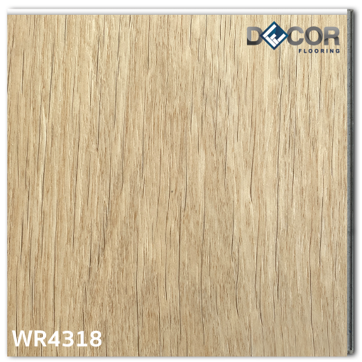 พื้น SPC คลิ๊กล็อค หนา 4.3 มม. | WR4318 | ลายไม้ รุ่นปูตรง | DECORFlooring