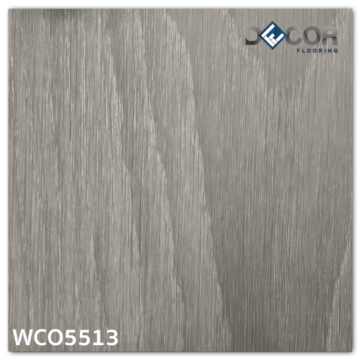 พื้น SPC คลิ๊กล็อค หนา 5.5 มม. | WCO5513 สี Frozen Smoke | ลายไม้ รุ่นปูตรง | DECORFlooring