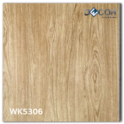 พื้น SPC คลิ๊กล็อค หนา 5.3 มม. | WK5306 | ลายไม้ รุ่นปูตรง | DECORFlooring