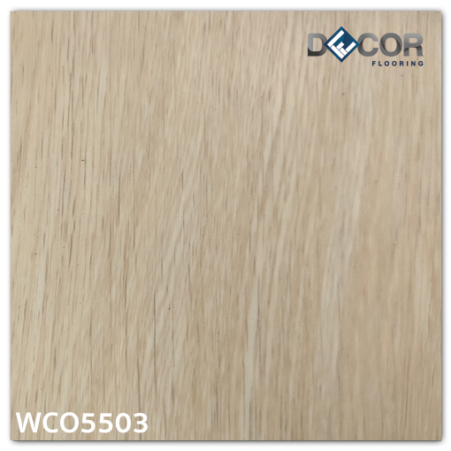 พื้น SPC คลิ๊กล็อค หนา 5.5 มม. | WCO5503 สี Bizcuit | ลายไม้ รุ่นปูตรง | DECORFlooring