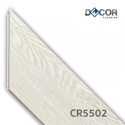 พื้น SPC คลิ๊กล็อค หนา 5.5 มม. | CR5502 ลายไม้ รุ่นลายธนู Chevron | DECORFlooring