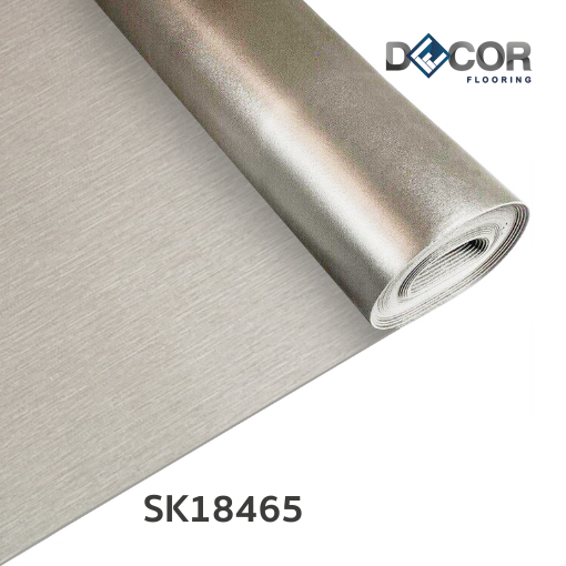 พื้นไวนิลแบบม้วน Roll LVT ทากาว 1.8 มม. | SK18465 | ลายไม้ ปูตรง | DECORFlooring