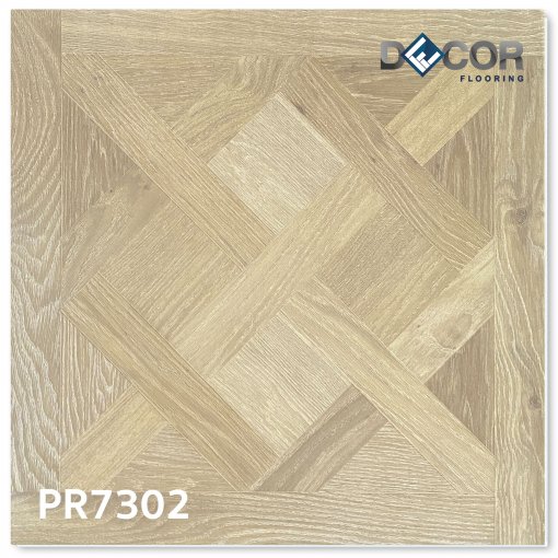 พื้น SPC คลิ๊กล็อค หนา 7.3 มม. | PR7302 | ลายไม้สาน รุ่นปูตรง | DECORFlooring