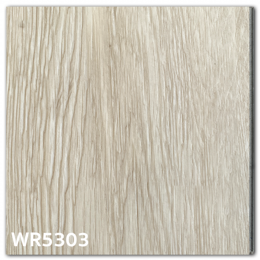 พื้น SPC คลิ๊กล็อค หนา 5.3 มม. | WR5303 สี Light Cream Oak | ลายไม้ รุ่นปูตรง | DECORFlooring