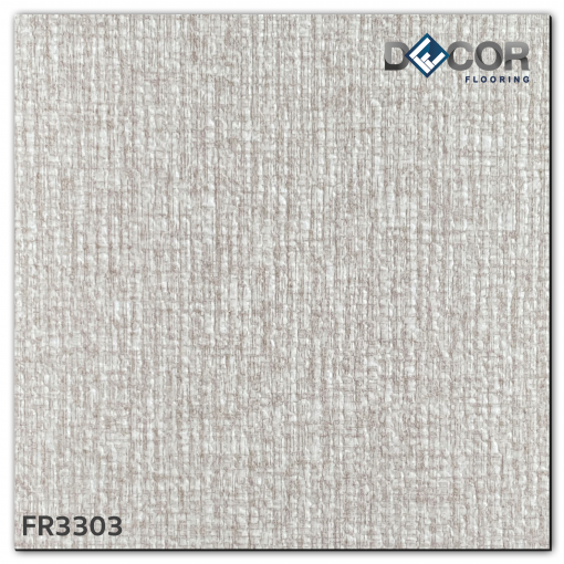 พื้นไวนิล LVT ทากาว 3.3 มม. | FR3303 | ลายผ้า ปูได้ทุกลาย | DECORFlooring