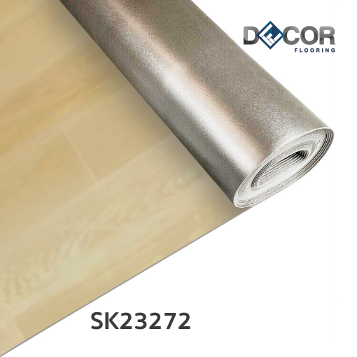 พื้นไวนิลแบบม้วน Roll LVT ทากาว 2.3 มม. | SK23272 | ลายไม้ ปูตรง | DECORFlooring