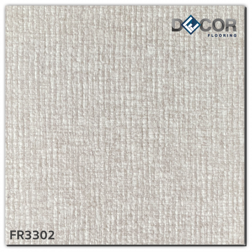 พื้นไวนิล LVT ทากาว 3.3 มม. | FR3302 | ลายผ้า ปูได้ทุกลาย | DECORFlooring